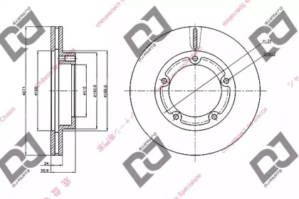 Тормозной диск DJ PARTS BD2049